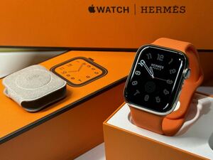 ☆即決 Apple watch エルメス シリーズ5 アップルウォッチ HERMES Series5 44mm 心電図 ステンレス GPS+Cellular 352