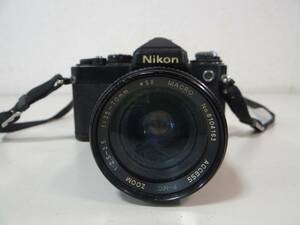 Va7884 NIKON FE カメラ+レンズ 1:2.5-3.5 f=35-70mm 「ジャンク品」