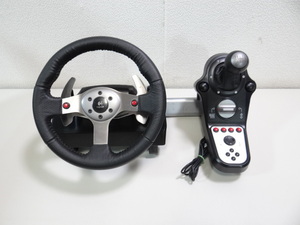 T12973 PS3 プレステ3 Logicool G25 Racing Wheel E-UP15 ロジクール 動作未確認 ジャンク