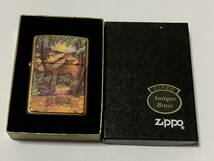 1996年　ブラス　両面加工　camelキャメル　24‐HOUR zippo　未使用_画像1