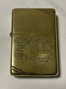 本体のみ　1991年　1937レプリカ　歴代社長サイン　ブラスZIPPO USED