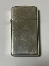 本体のみ　2016年　スターリングシルバー　純銀製　スリムZIPPO USED良品_画像1