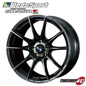 1本から送料無料 Weds Sport SA-25R SA25R 18インチ 18x9.5J 5/114.3 +38 WBC ウォースブラッククリアー 新品ホイール1本価格