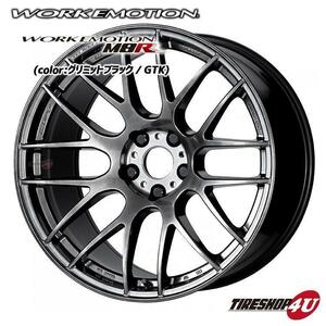 WORK EMOTION M8R 18インチ 18x7.5J 5/114.3 +38 GTK グリミットブラック 新品ホイール1本価格