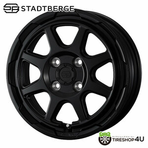 WEDS STADTBERGE 14x5.0 5/114.3+48 セミマットブラック スタットベルク 1本から送料無料 新品アルミホイール単品1本価格 14インチ