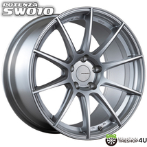 SW010 18x9.5J 5/114.3 +38 SS フェアレディZ スカイライン リア POTENZA Adrenalin ポテンザ アドレナリン 新品_画像1