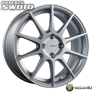 SW010 15x6.0J 4/100 +48 SS フィット シャトル インサイト ルーミー POTENZA Adrenalin ポテンザ アドレナリン 新品