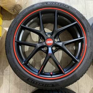 【2311008】BBS CH-R Nurburgring Edition 19インチ 8J +44 PCD112 5H + MICHELIN Pilot SPORT 4 235/40R19 2022年 6mm BMW 等の画像2