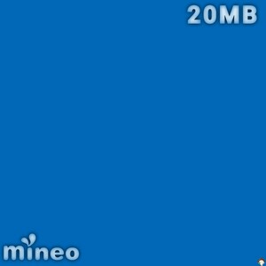 “mineo”『マイネオ パケットギフト 20MB』匿名 即決 送料無料 折り返し評価 リピOK 制限OFF『Sapphire Blue』画像データ HEX[#0068b7]/Ⅰ
