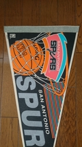 1990年代当時物!NBA「SAN ANTONIO SPURS」TEAM 旧ロゴ ペナント 中古/サンアントニオ スパーズ バスケットボール チーム_画像4