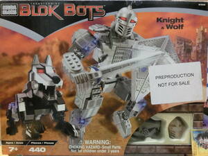 【未開封未使用】メガブロック MEGA BLOKS Transforming Blok Bots Knight & Wolf ブロックボッツ トランスフォーマー ナイト&ウルフ