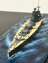 タミヤ1/700 ウォーターシリーズNO.102 イギリス海軍 戦艦ロドネイ ジオラマ 完成品_画像1