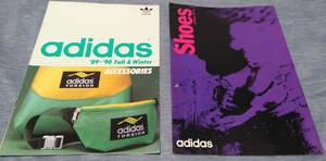 即決 ADIDAS アディダス 1989-90FWのアクセサリーカタログ&1993-94シューズカタログ 2冊セット バッシュ スニーカー 送料無料