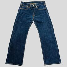 Levi’s 501 / リーバイス メンズ デニムパンツ ジーンズ W31 ボタンフライ 革パッチ 濃紺 インディゴ O-1921_画像1