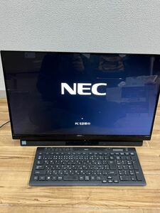 1円　NEC PC-DA770MAB●Core i7 8565U 1.8G 8G 3T 通電のみ確認　ジャンク品　キーボード、付属コード付き