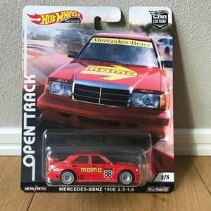 Hot Wheels OPEN TRACK MERCEDES-BENZ 190E 2.5-16 #2/5 MOMO ★ HW ホットウィール メルセデスベンツ