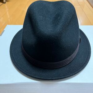 CA4LA カシラ 中折れ フェルトハット MADE IN USA LARGE 100%WOOL 黒 ブラック