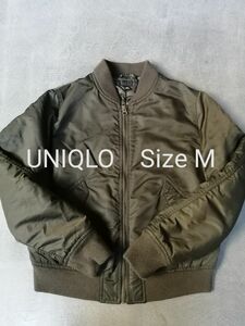 UNIQLO　ユニクロ　レディースM　MA-1　ブルゾン　ジャケット　 カーキ