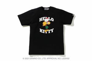 【Lサイズ】A BATHING APE BAPE HELLO KITTY × BABY MILO TEE BLACK エイプ ベイプ ハローキティ ベイビーマイロ Tシャツ ブラック