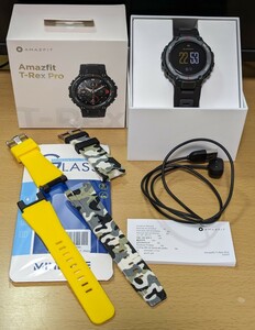 Amazfit T-Rex Pro タッチスクリーンスマートウォッチ 10ATM gps 血中酸素　1.3インチAMOLED　軍用認証　2022年2月購入 今年はほぼ未使用