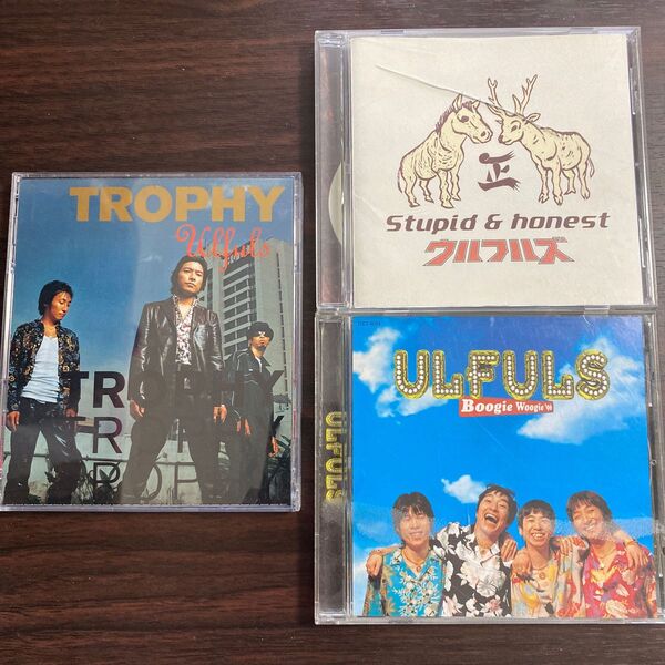ウルフルズのCD3枚(TROPHY,ブギウギ96,Stupid&Honest)