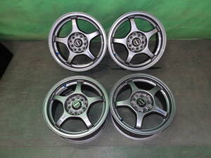 ☆　ホイール　SCHNEIDER A-TECH　15×6.5J　+50　マルチPCD114.3/100　5H　ダークシルバー　4本　15インチ　☆