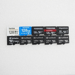 ■ microSDXC 128GB ■ まとめて 10枚セット / 動作品 フォーマット済 ジャンク 扱い microsd microSDカード　S11301