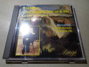 カリーナ・ゲオルギアン,KARINE GEORGIAN,PAVEL GILILOV/BRAHMS:CELLO SONATA NO.1 & NO.2,CELLO SONATA IN D OP.78(Biddulph:LAW 014 2CD