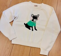 kate spade　ケイト・スペード　ニット　セーター　140cm　130cm　犬　チワワ_画像1