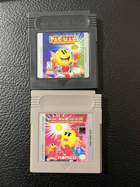 ゲームボーイ パックマン PAC-MAN Ms.PAC-MAN 北米版 ケースあり