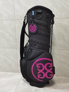 G/4 G/FORE キャディバッグ 9インチ　PUレーザー　4kg　 スタンド型　５分割　ブラック 新品未使用品