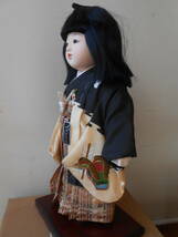 ★ いちまさん 男の子 松寿作 金蘭 市松人形 日本人形 正絹　袴姿_画像3