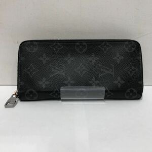 【LOUIS VUITTON】ルイヴィトン モノグラム エクリプス ヴェルティカル M62295 長財布 小銭入れ レザー ブラック パープル 総柄 ts202311