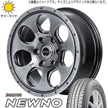 新品 スペーシアギア ekクロス 155/65R14 B/S ニューノ マッドエージェント 14インチ 4.5J +45 4/100 サマータイヤ ホイール 4本SET_画像1