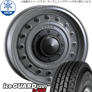 新品 スズキ ジムニー 185/85R16 16インチ ヨコハマ アイスガード IG91 CRIMSON DEAN Colorado スタッドレス タイヤ ホイール セット 4本