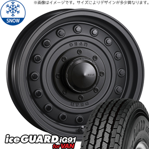 新品 スズキ ジムニー 225/70R16 16インチ ヨコハマ アイスガード IG91 CRIMSON DEAN Colorado スタッドレス タイヤ ホイール セット 4本