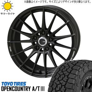 新品 エクストレイル アウトランダー 235/60R18 OPENCOUNTRY A/T3 ENKEI FC01 18インチ 8.0J +45 5/114.3 サマータイヤ ホイール 4本SET