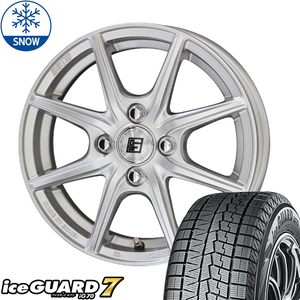 新品 タント NBOX スペーシア サクラ ヨコハマ IG70 155/65R14 14インチ EK 4.5J +45 4/100 スタッドレス タイヤ ホイール セット 4本