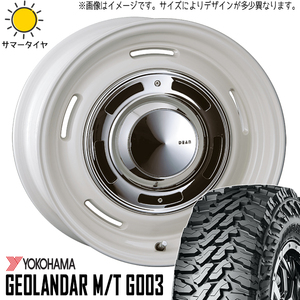 新品 ジムニー 7.00-16 6PR 16インチ ヨコハマ M/T G003 ディーン クロスカントリー 5.5J +20 5/139.7 サマータイヤ ホイール 4本SET