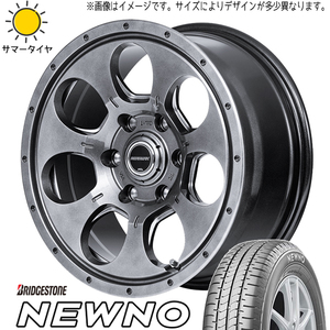 新品 エブリィワゴン NV100 165/60R14 BS ニューノ マッドエージェント 14インチ 4.5J +45 4/100 サマータイヤ ホイール 4本SET