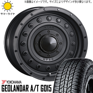 新品 ジムニーシエラ 195/80R15 15インチ ヨコハマ ジオランダー G015 DEAN コロラド 6.0J -5 5/139.7 サマータイヤ ホイール 4本SET