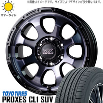 新品 RAV4 CX-5 225/65R17 17インチ TOYO PROXES CL1 SUV マッドクロス グレイス 7.0J +45 5/114.3 サマータイヤ ホイール 4本SET_画像1