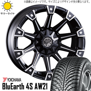 新品 デリカ エクストレイル 215/70R16 16インチ Y/H 4S AW21 CRIMSON MG MONSTER 5/114.3 オールシーズンタイヤ ホイール 4本SET