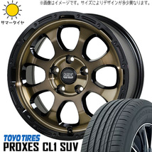 新品 RAV4 CX-5 225/65R17 17インチ TOYO PROXES CL1 SUV マッドクロス グレイス 7.0J +45 5/114.3 サマータイヤ ホイール 4本SET_画像1