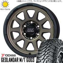 新品 ジムニー 215/70R16 16インチ ヨコハマ M/T G003 マッドクロス レンジャー 5.5J +20 5/139.7 サマータイヤ ホイール 4本SET_画像1