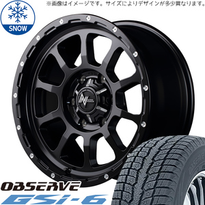 新品 キャラバン 195/80R15 15インチ TOYO オブザーブ GSI-6 NITOROPOWER M10 PERSHING スタッドレス タイヤ ホイール セット 4本