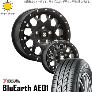 新品 タフト リフトアップ 175/65R15 15インチ ヨコハマ AE01 エクストリームJ XJ04 4.5J +45 4/100 サマータイヤ ホイール 4本SET