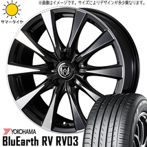 新品 GK シャトル 185/60R15 ヨコハマ RV03 ライツレー DI 15インチ 5.5J +50 4/100 サマータイヤ ホイール 4本SET_画像1