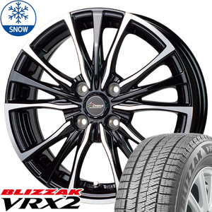 新品 ムーブ ミラ ラパン 165/55R14 BS BLIZZAK VRX2 クロノス CH110 14インチ 4.5J +45 4/100 スタッドレス タイヤ ホイール セット 4本