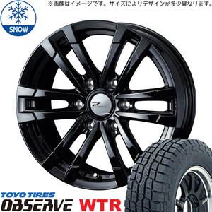 新品 スズキ ジムニー 185/85R16 16インチ トーヨータイヤ オブザーブ W/T-R WEDS PRODITA HC2 スタッドレス タイヤ ホイール セット 4本